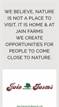 Mobile Screenshot of jainfarms.com
